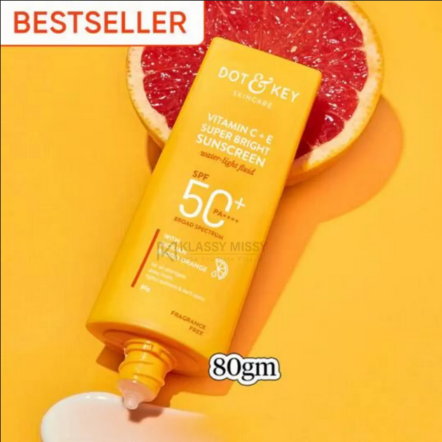 Picture of Dot & Key Vitamin C + E Sunscreen, SPF 50+ PA++++ 80g - Pink