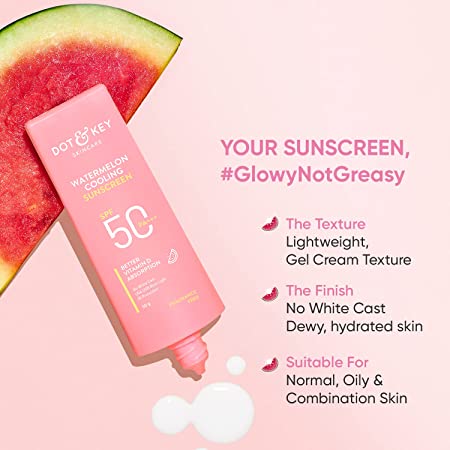 Picture of Dot & Key Watermelon Hyaluronic Cooling Sunscreen SPF 50+++ 80 gm - Pink