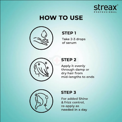 Picture of Indian Streax Professional Vitariche gloss Hair serum- 115 Ml