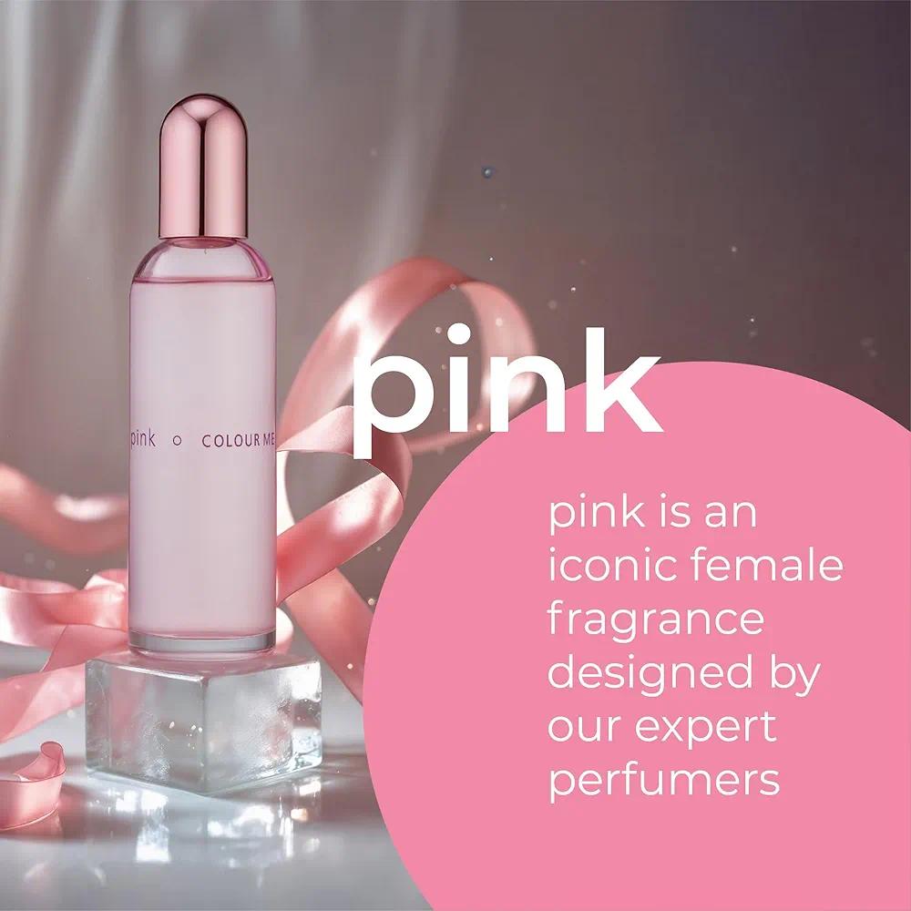 Picture of Body perfume party scent Colour Me Pink Used for female - 100 ml - Pink