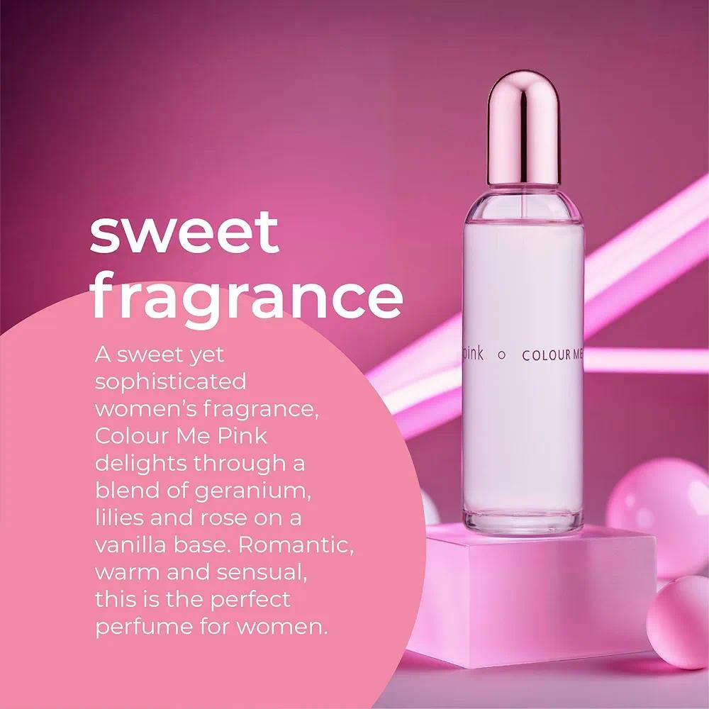 Picture of Body perfume party scent Colour Me Pink Used for female - 100 ml - Pink