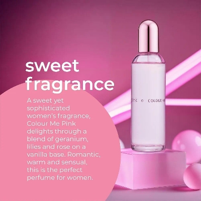 Picture of Body perfume party scent Colour Me Pink Used for female - 100 ml - Pink