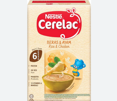 Picture of Nestle Cerelac Rice & Chicken pack 250gm (Malaysia) - 250