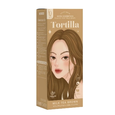Picture of Kota Color Cream Hair Color (MILK TEA BROWN) - Multicolor