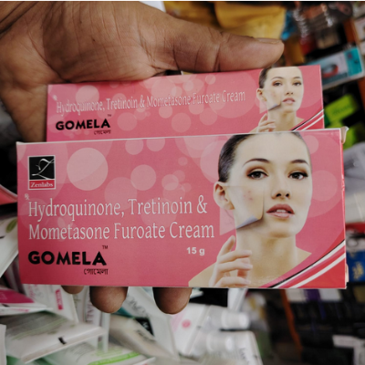 Picture of Gomela cream Hydroquinone +Tretinoin + Mometasone Furoate - (15gm)indian