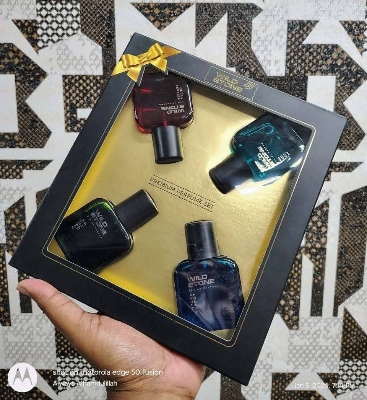 Picture of Wild Stone EDP Gift Set for Men | Edge, Ultra Sensual, Hydra Energy, and Forest Spice Pack of 4