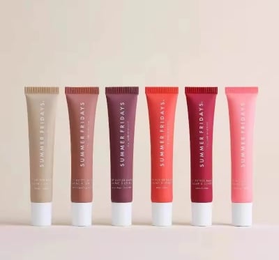 Picture of Summer Fridays Lip Balm Hydrating Mirror Lipgloss Lip Vanilla Pink Sugar Coffee Cake Scent Lipstick Transparent Oil Makeup