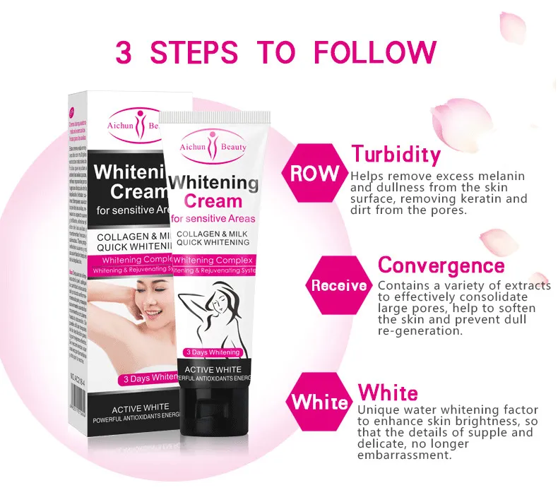 Picture of Aichun Beauty Armpit Whitening Cream Body Underarm Legs and Knees Private Parts Skin Whitening Skin-lightening- 50g