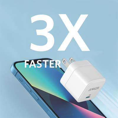 Picture of Anker PowerPort III 20W Cube Fast Charger For Iphone & Others (Cable Not Included)