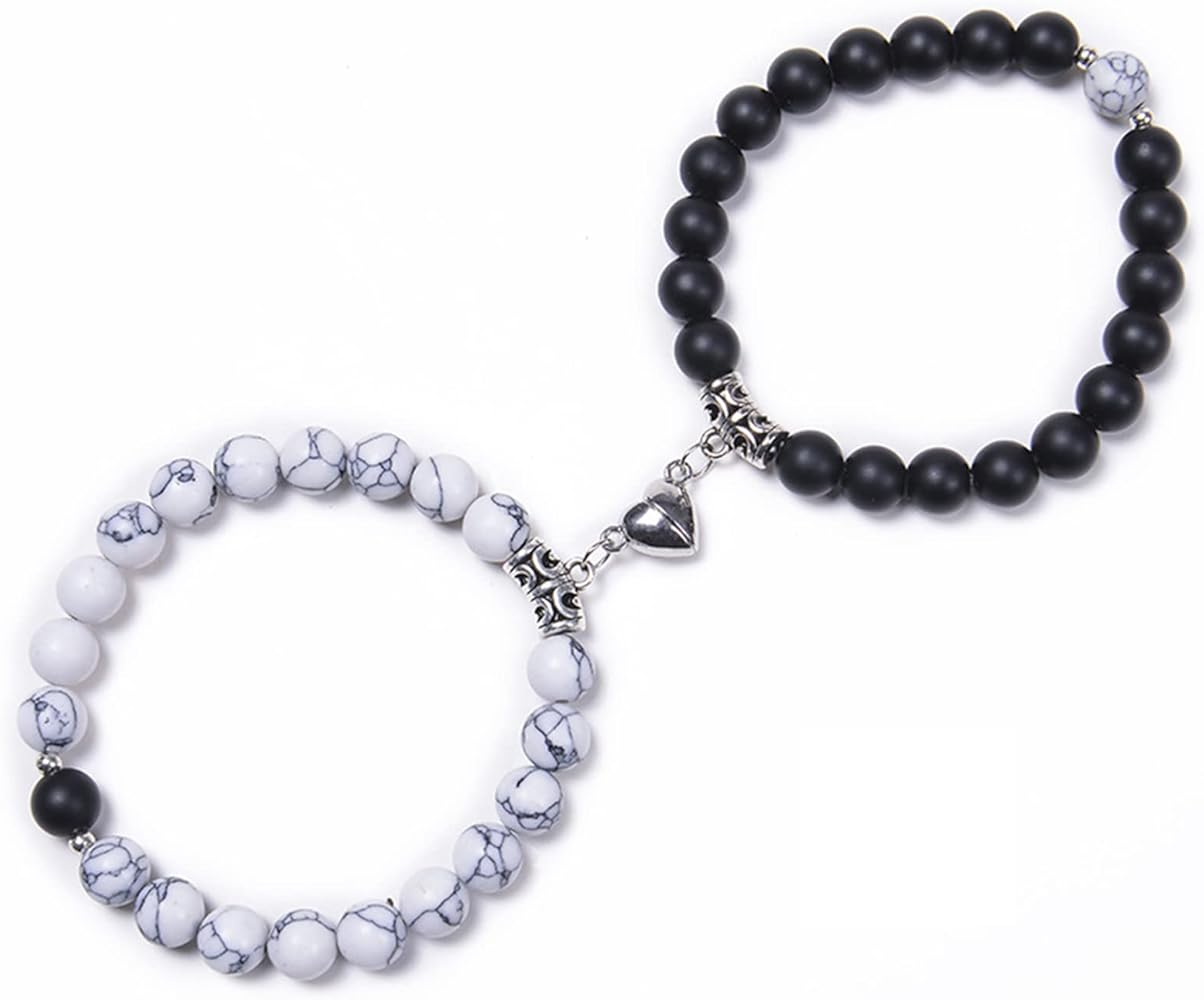 Picture of Magnetic Heart Bracelets for Couples (2 Piece) |