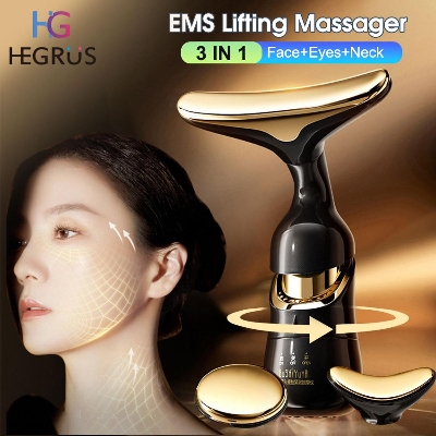 Picture of 3 IN 1 EMS Face Lifting Massager Neck Firming Eye Massage Skin Fine Lines Beauty Tools Skin Lifting Tightening Device Skin Care Tool