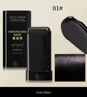 Picture of Ehmznv 2-in-1 Instant Comb Hair Dye, Touch up Comb, Waterproof Sweat proof Hair Dye Comb for Gray Hair Coverage Beard Hair Color Stick