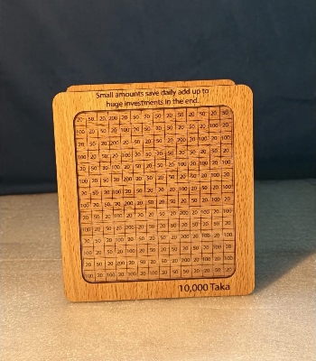 Picture of 50000 taka money saving box, bank with Tracking number