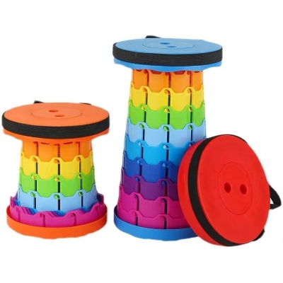 Picture of Magic Stool - Colorful Retractable Stool, Portable Telescopic Stool, Portable Camping Foldable Chair Telescopic Stools Seat for Outdoor Chairs Camping Stool 
