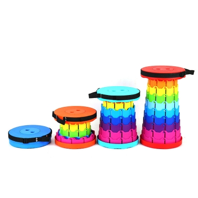 Picture of Magic Stool - Colorful Retractable Stool, Portable Telescopic Stool, Portable Camping Foldable Chair Telescopic Stools Seat for Outdoor Chairs Camping Stool 