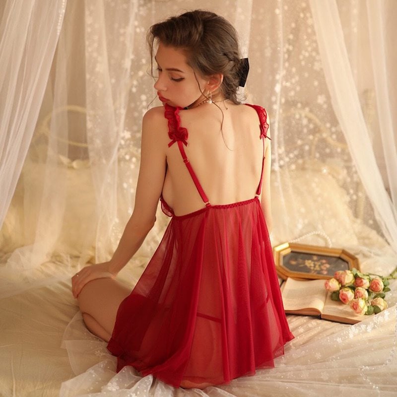 Picture of Premium See Through  Night Dress(RND004)-Free Size