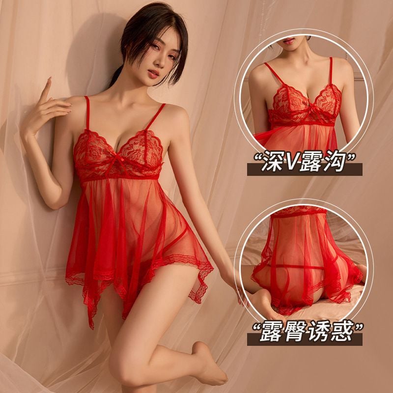 Picture of Transparent Lace Night Dress (RND002)