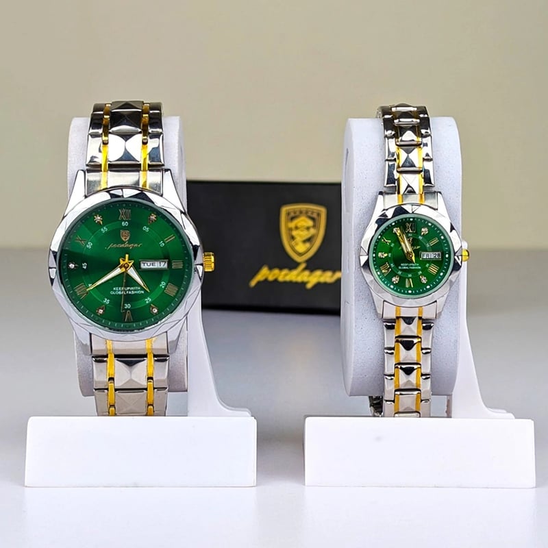 Picture of Poedagar Luxury Couple Watch original butterfly lock 