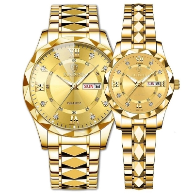 Picture of New Luxury BINBOND couple Stainless Steel Waterproof Couple Watches