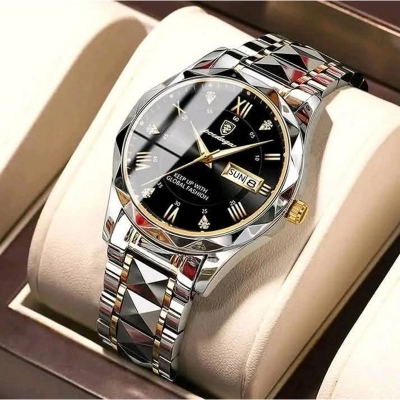 Picture of POEDAGAR Top Brand Luxury Man Wristwatch Waterproof Luminous Date Week Men Watches Stainless Steel Quartz Men's Watch Male 