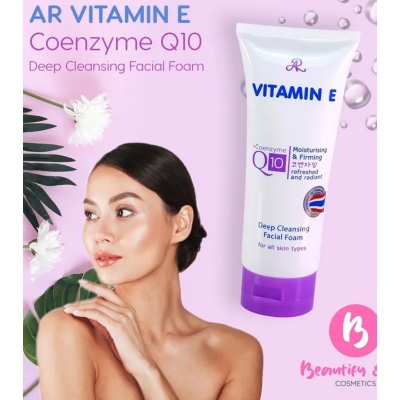 Picture of Aron Vitamin E +Coenzyme Q10 Deep Cleansing Facial Foam Anti-Aging Soft Skin 190g
