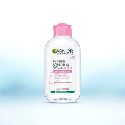 Picture of Garnier Micellar Cleansing Water - 125 ml (Indian) | Gentle Cleanser & Make Up Remover For Everyday Use - Suitable For Sensitive Skin, Dermatologically Tested