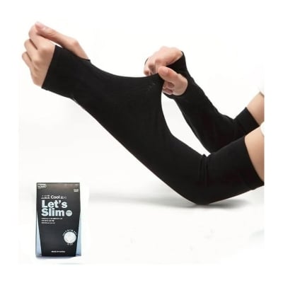 Picture of Aqua. x Sunscreen uv protection cycling hand sleeve for Men & Women - Black Colors