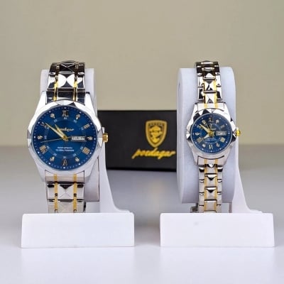 Picture of Poedagar Luxury Couple Watch original butterfly lock 