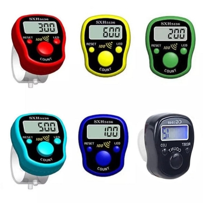 Picture of Digital Tajbih Tally counter with LED light- Multicolored