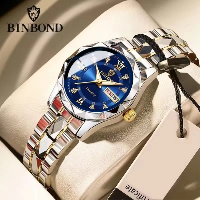 Picture of BINBONG Women Watches Luxury Fashion Ladies Quartz Watch Waterproof Luminous Date Stainless Stain Wristwatch Girlfriend Gift