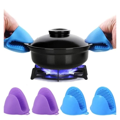 Picture of Silicone Glove Heat-proof Anti-hot Anti-slip Baking Oven Silicone Hand Grip-2pcs