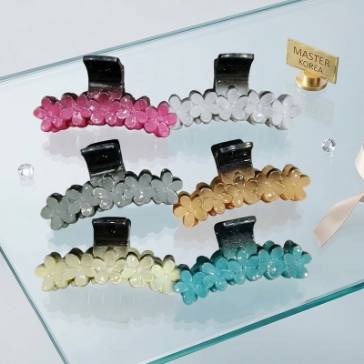 Picture of Super Quality Multicolour stylish Hair Clutcher with nice flower for girls and women, Kakra, 1pcs