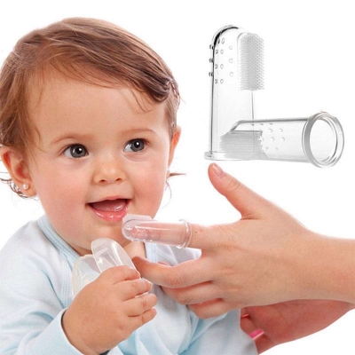 Picture of Silicone Baby Finger Tooth Brush With Box