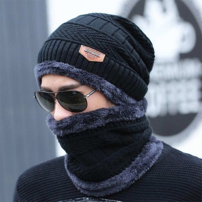 Picture of winter cap and Beanie Soft Knitted Beanies Cotton