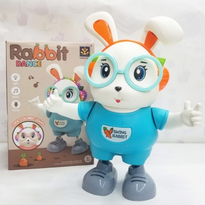 Picture of Dancing Rabbit Toy for Kids – Cute Musical Electric Bunny with Light & Sound