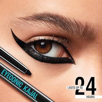 Picture of Lakme Eyeconic Kajal 24hr long lasting -Deep Black - Black