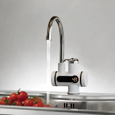 Picture of Instant Tankless Digital Electric Hot Water Tap with LED Display – Wall Mount