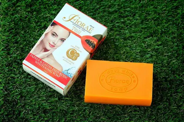 Picture of Fiorae Papaya Whitening Soap Original - 165gm - Orange