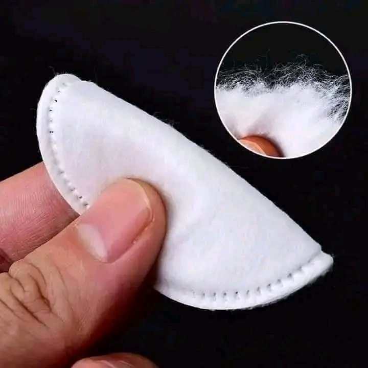Picture of 100 PCS Pure White Makeup Remove Cotton Pads - White