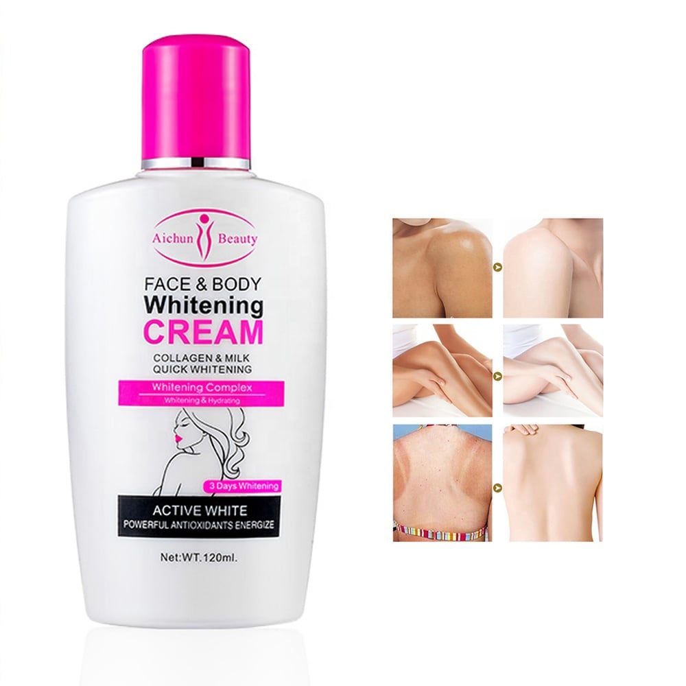 Picture of Aichun Beauty Face & Body Whitening Cream Collagen & Milk Quick Whitening Active White Powerful Antioxidants Energize