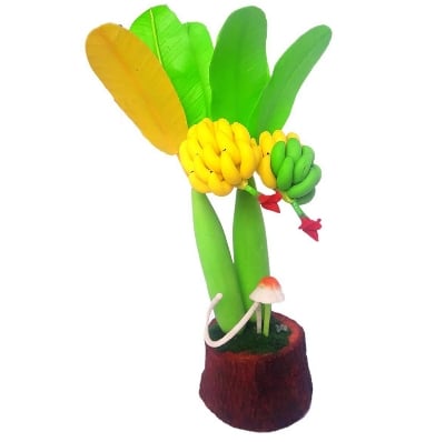 Picture of Bonsai Banana Tree Artificial Clay Plants Decoration Interior - Home Decoration Item - Home Decoration Item
