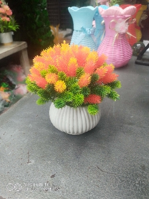 Picture of Artificial Bonsai Lightweight Plastic Potted - artificial flower