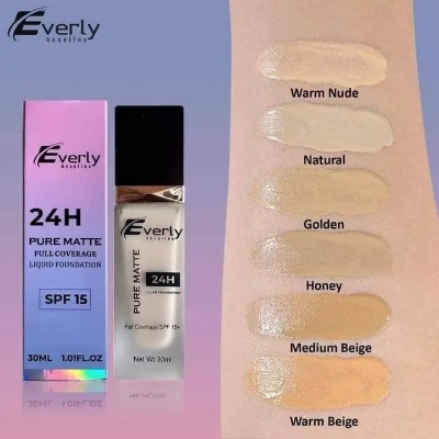 Picture of Everly Beauties Pure Matte Full Coverage Liquid Foundation with SPF 15+