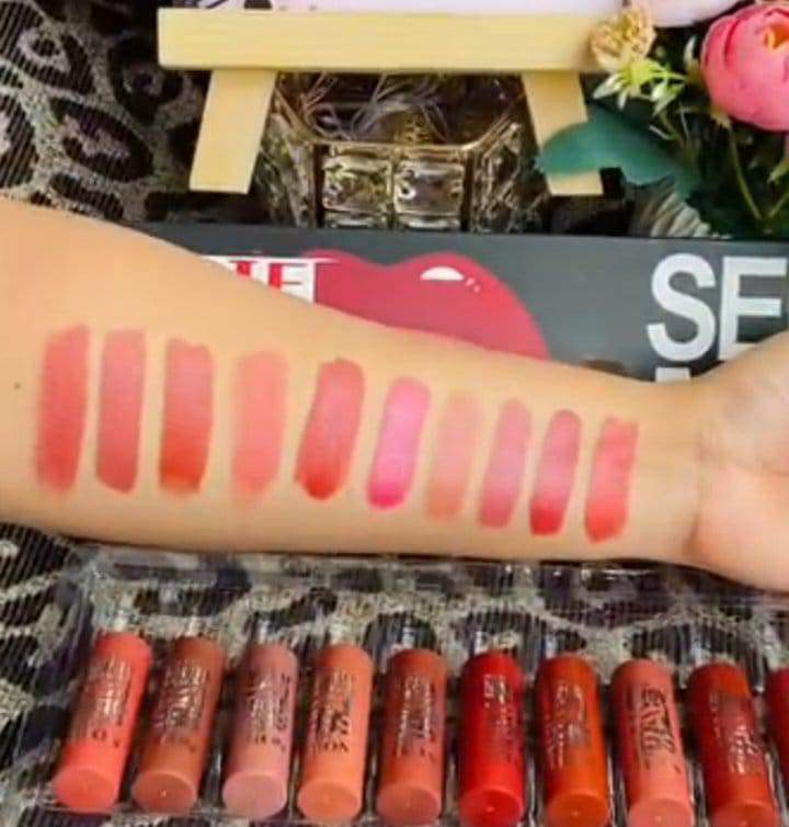 Picture of 10pcs matte lipstick set