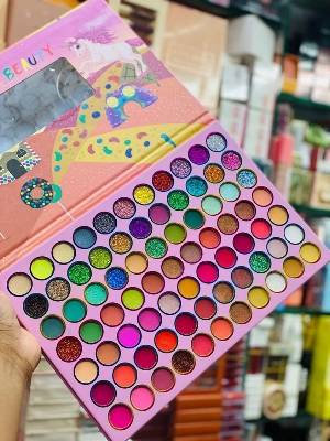 Picture of BILLIE Beauty 77 Color Eyeshadow Palette Matte Eyeshadow Glittery Eyeshadow Shimmer Eyeshadow Colorful Eyeshadow