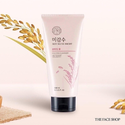 Picture of The Face Shop Rice Water Bright Cleansing Foam - 150ml - Pink