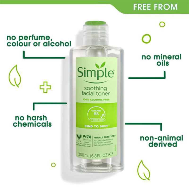 Picture of Simple Kind To Skin Soothing Facial Toner-200ml