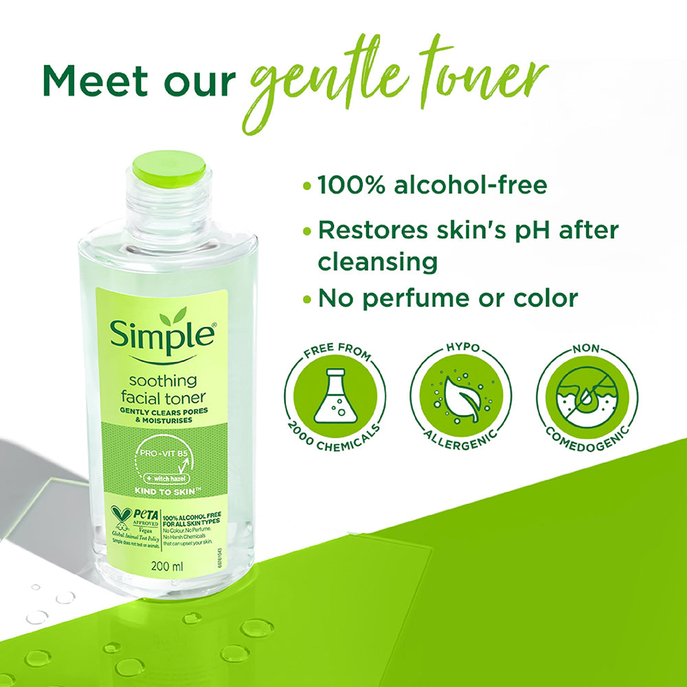Picture of Simple Kind To Skin Soothing Facial Toner-200ml