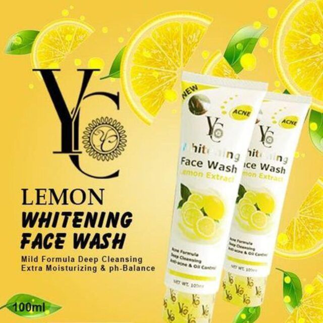 Picture of YC Lemon Extract Whitening Face Wash - 100ml - Yellow