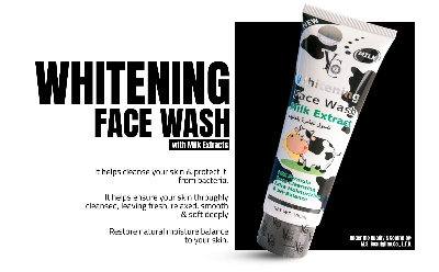 Picture of YC Whitening Milk Extract Facewash - 100ml (Authentic) - Black